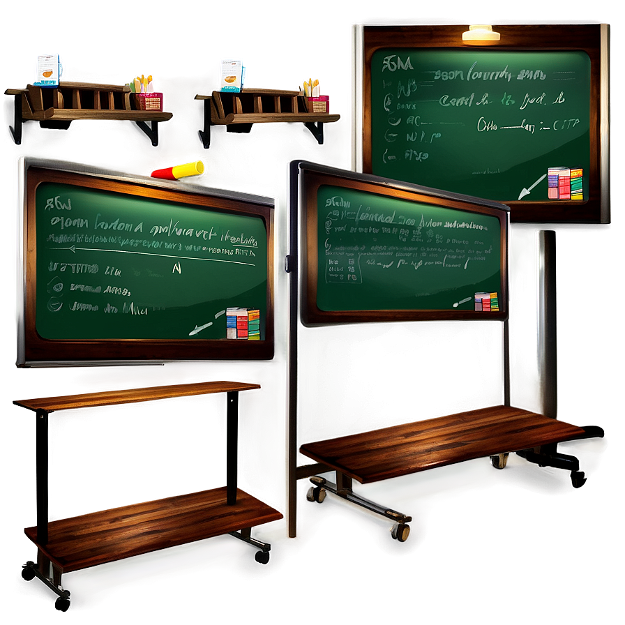 Classroom Whiteboard PNG 4 PNG image with a transparent background, free high-resolution download