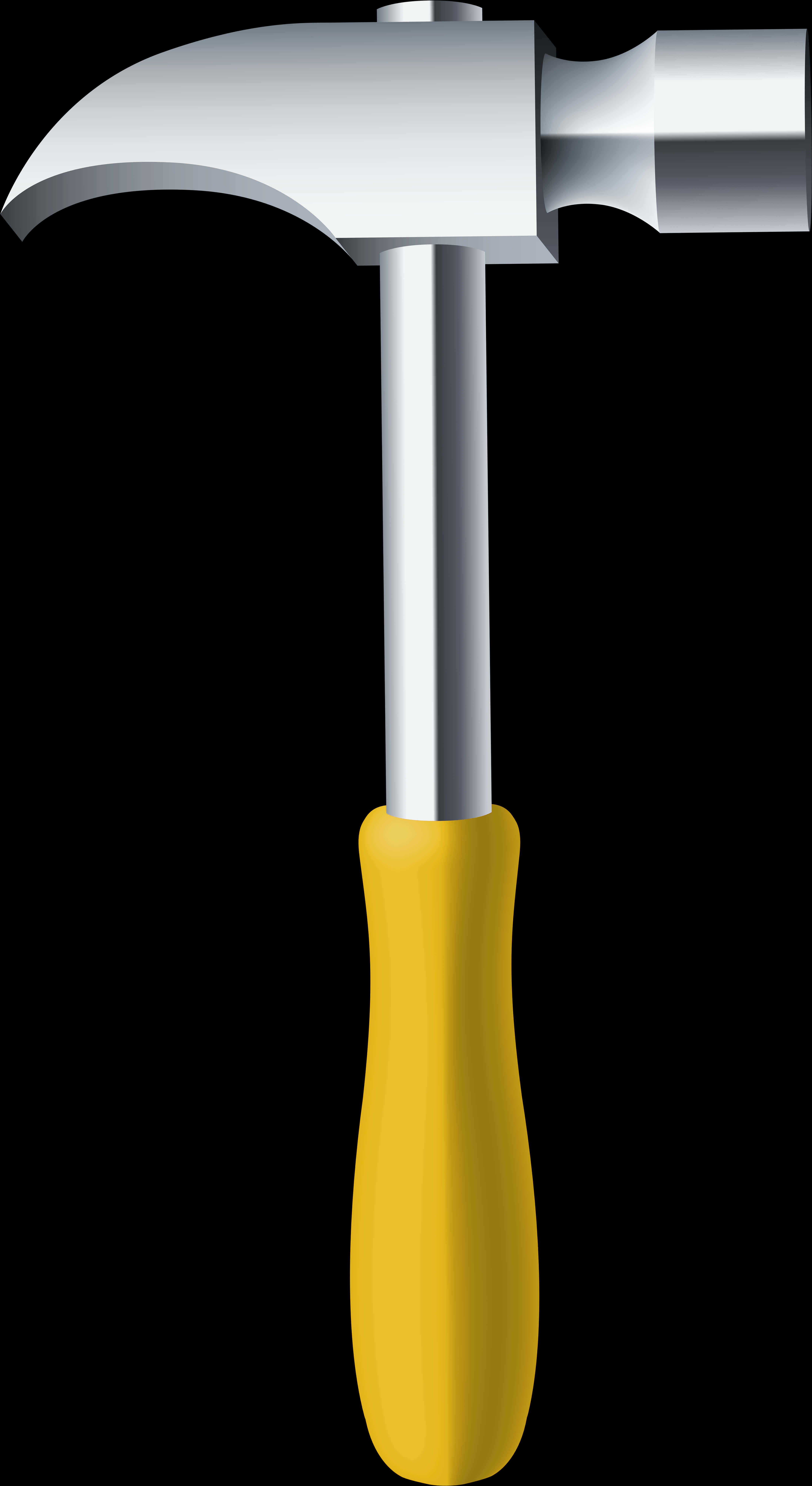 Claw Hammer Vector Illustration PNG image with a transparent background, free high-resolution download