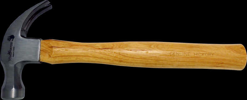 Claw Hammerwith Hickory Handle PNG image with a transparent background, free high-resolution download