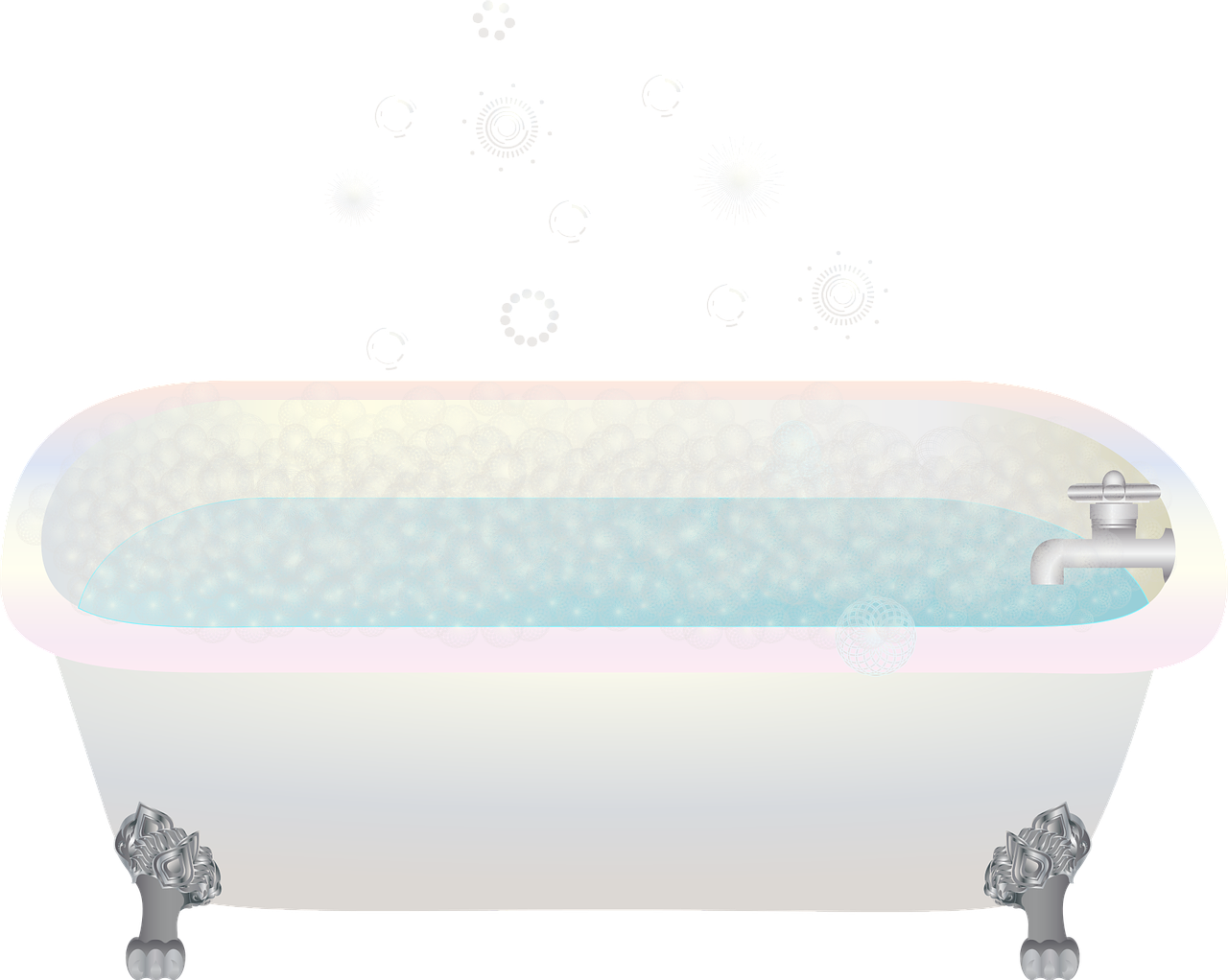 Graphic, Bathtub, Bubble Bath, Bubbles, Bath Tub, Bath - Graphic Bathtub, HD Png Download PNG image with a transparent background, free high-resolution download