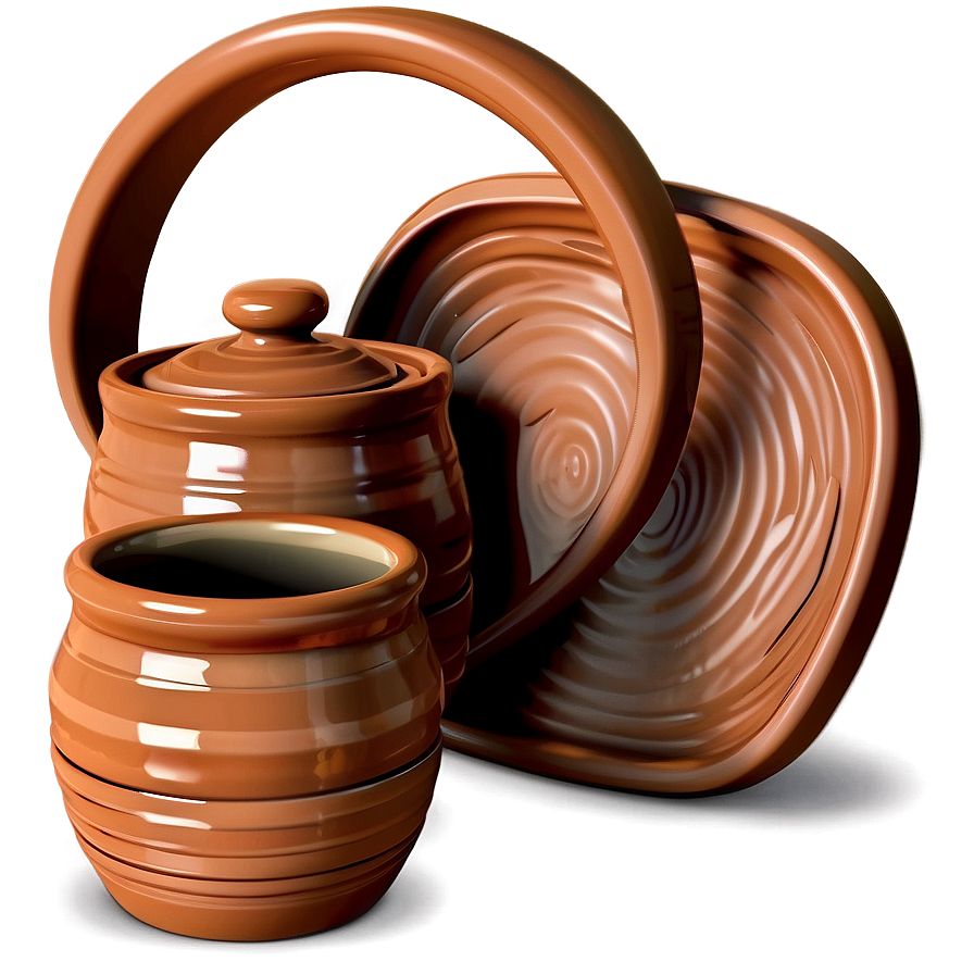 Clay Kitchenware Set Png 43