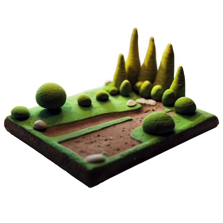 Clay Landscape Art Png Rix