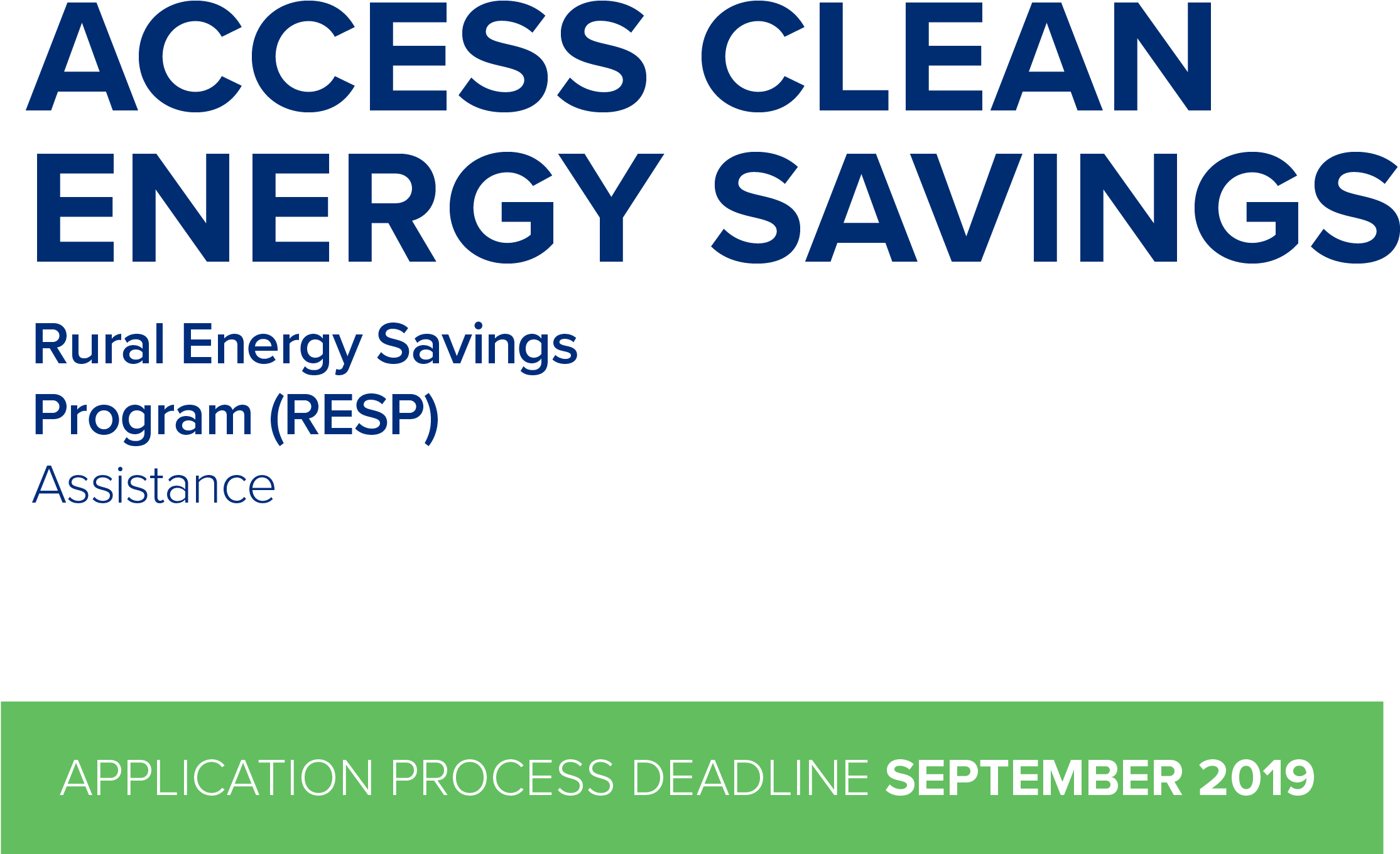 Clean Energy Savings Program Deadline2019