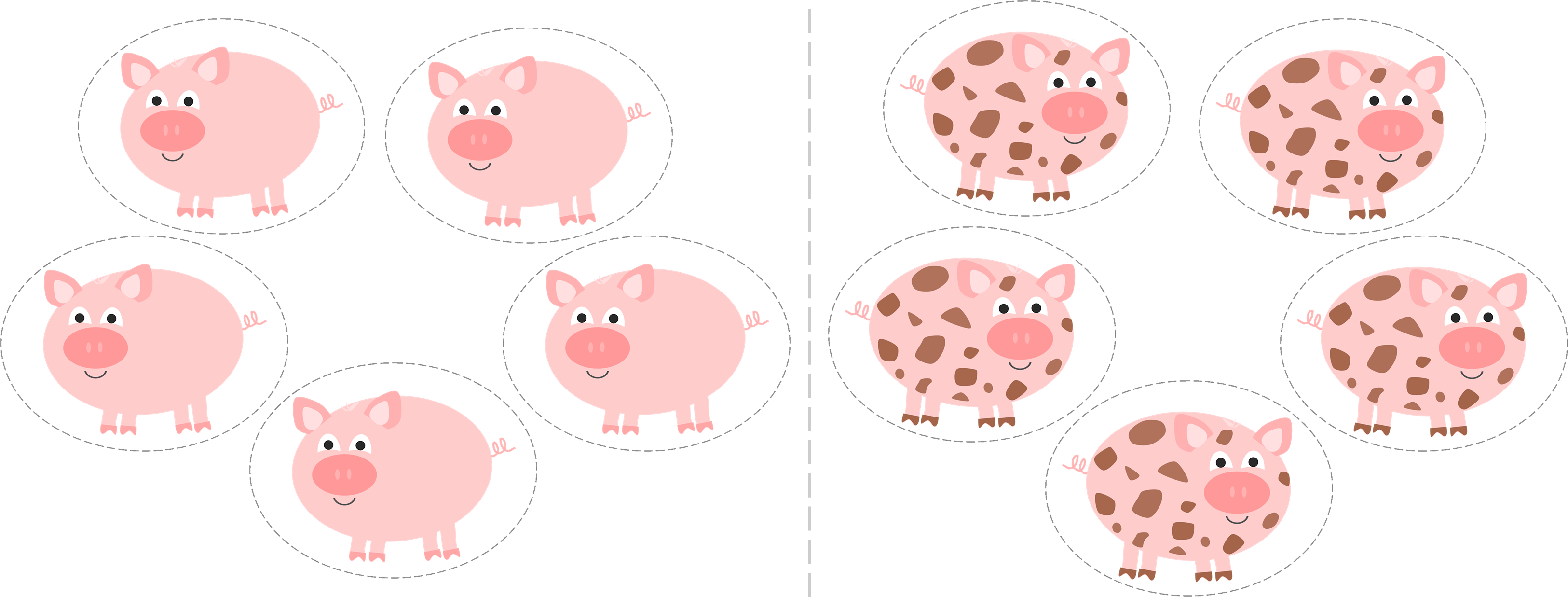 Cleanand Dirty Pigs Comparison