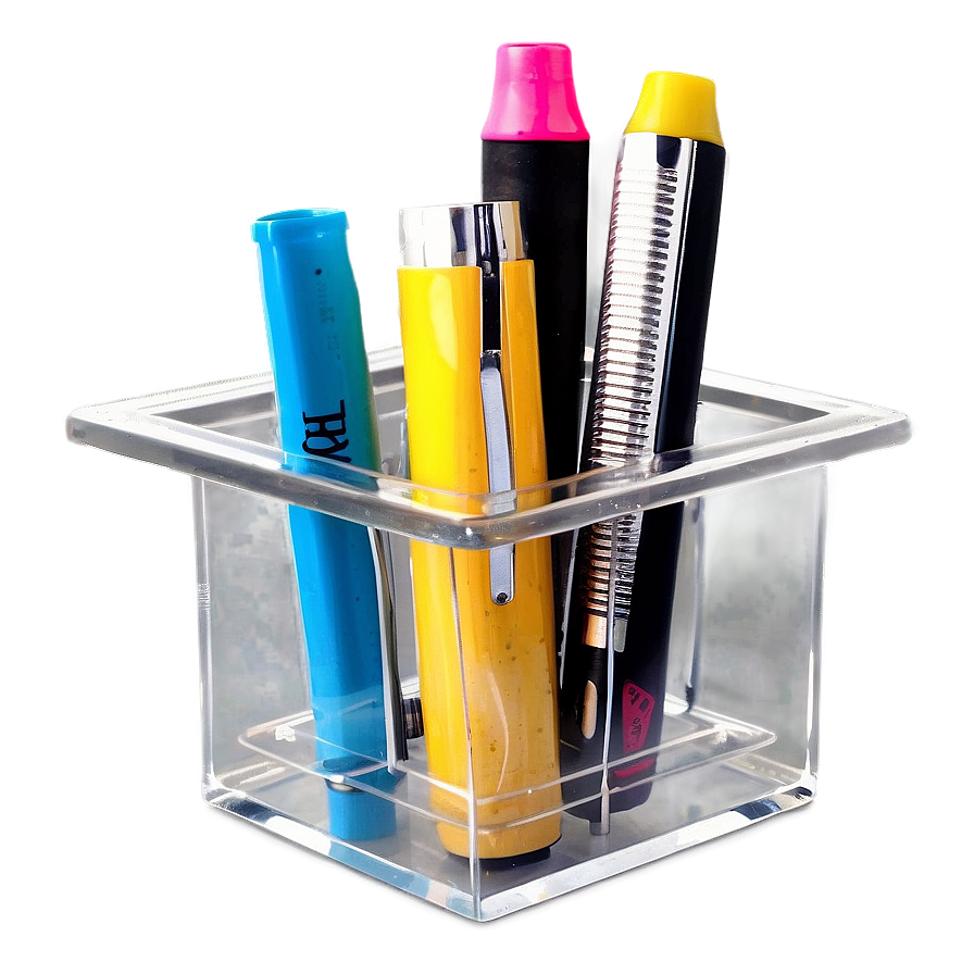 Clear Acrylic Pencil Holder Png Pdm36