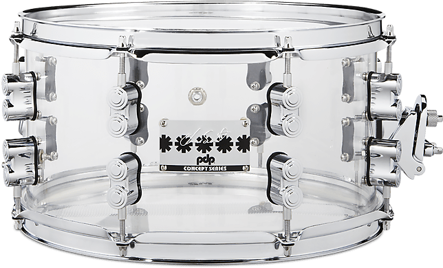 Clear Acrylic Snare Drum