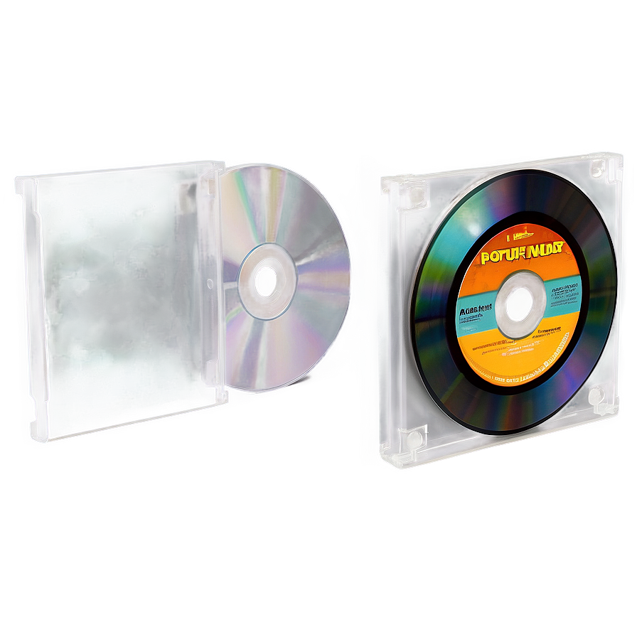 Clear CD Case Illustration PNG qxn23 PNG image with a transparent background, free high-resolution download