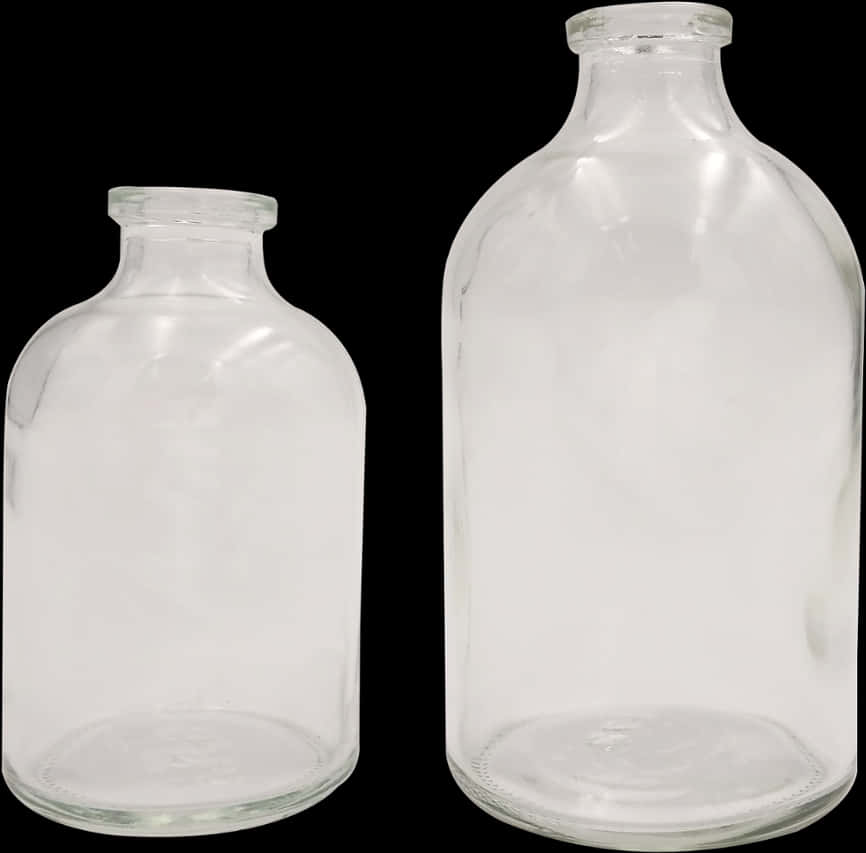 Clear Glass Bottles Transparent Background