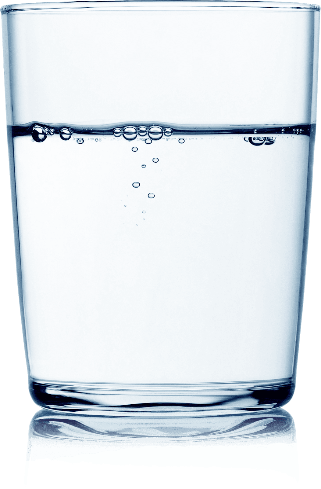 Clear Glass Water Half Full