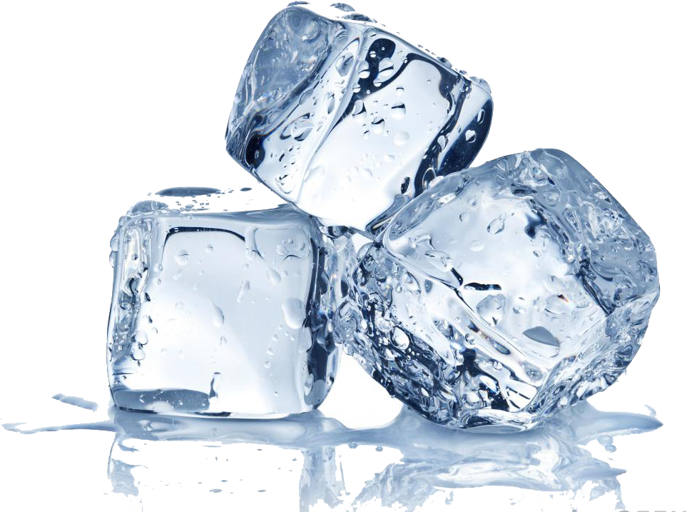 Clear Ice Cubes Transparent Background PNG with transparent background
