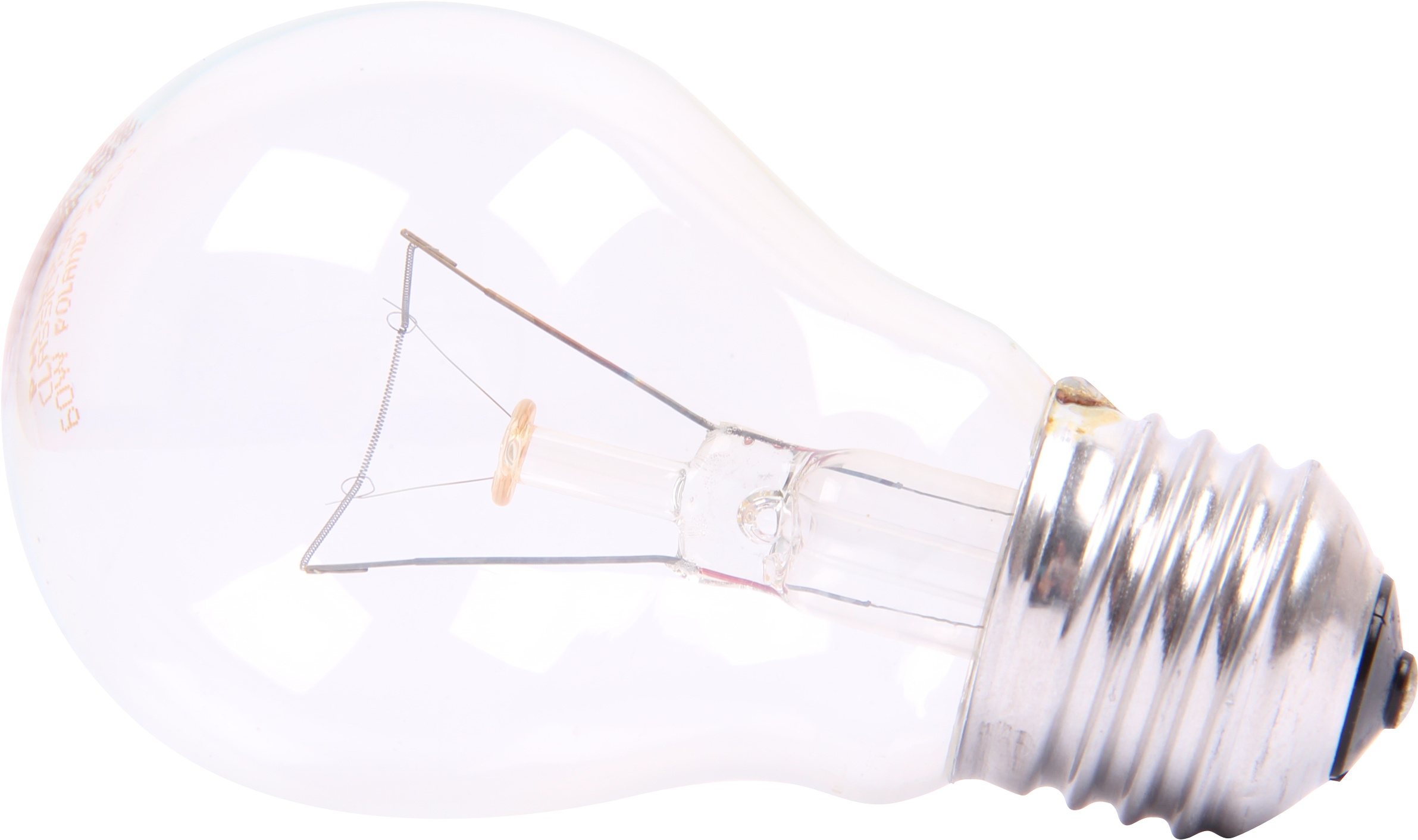 Clear Incandescent Bulb Isolated