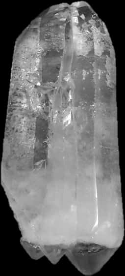 Clear Quartz Crystal Point PNG with transparent background