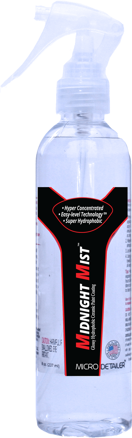 Micro Detail Midnight Mist Ceramic Coating Spray - Bottle, HD Png Download PNG image with a transparent background, free high-resolution download