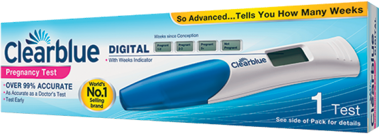 Clearblue Digital Pregnancy Test Kit With Conception - Clear Blue Pregnancy Test Kit Digital, HD Png Download PNG with transparent background