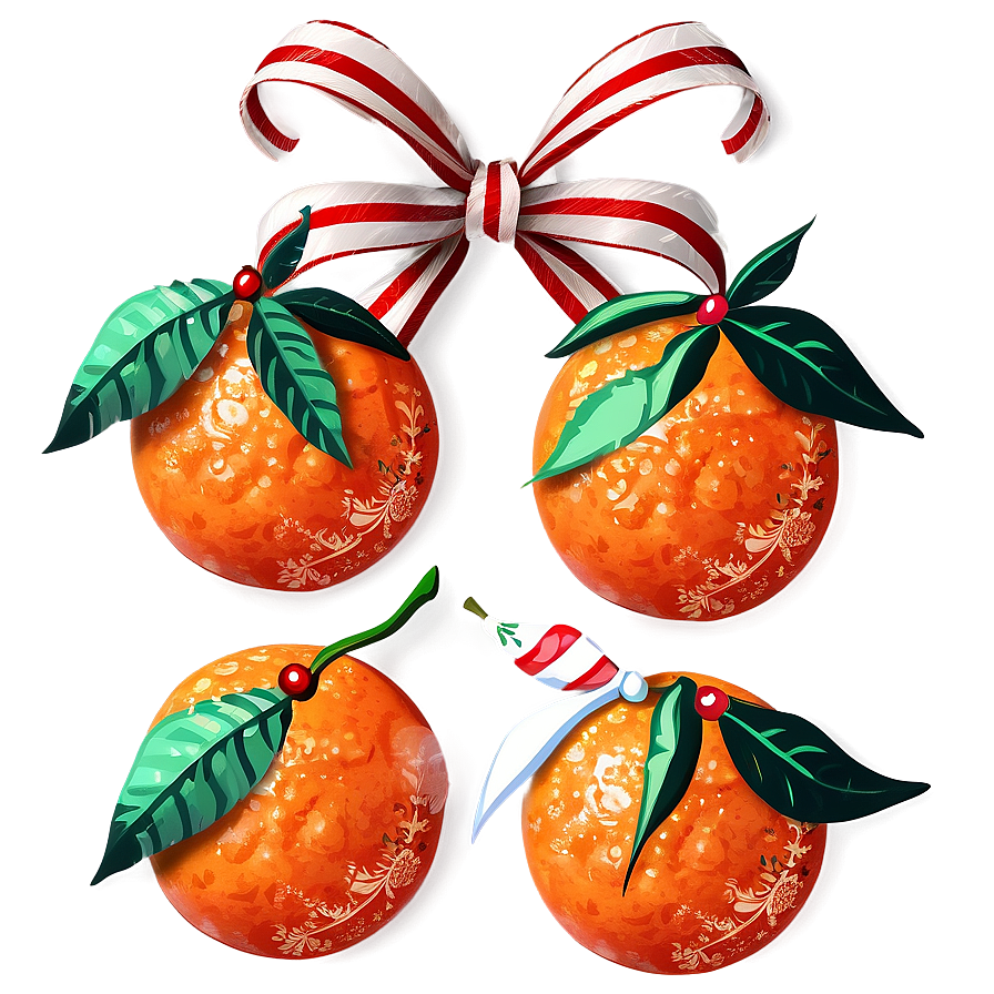 Clementine Festive Decoration Png Kvm