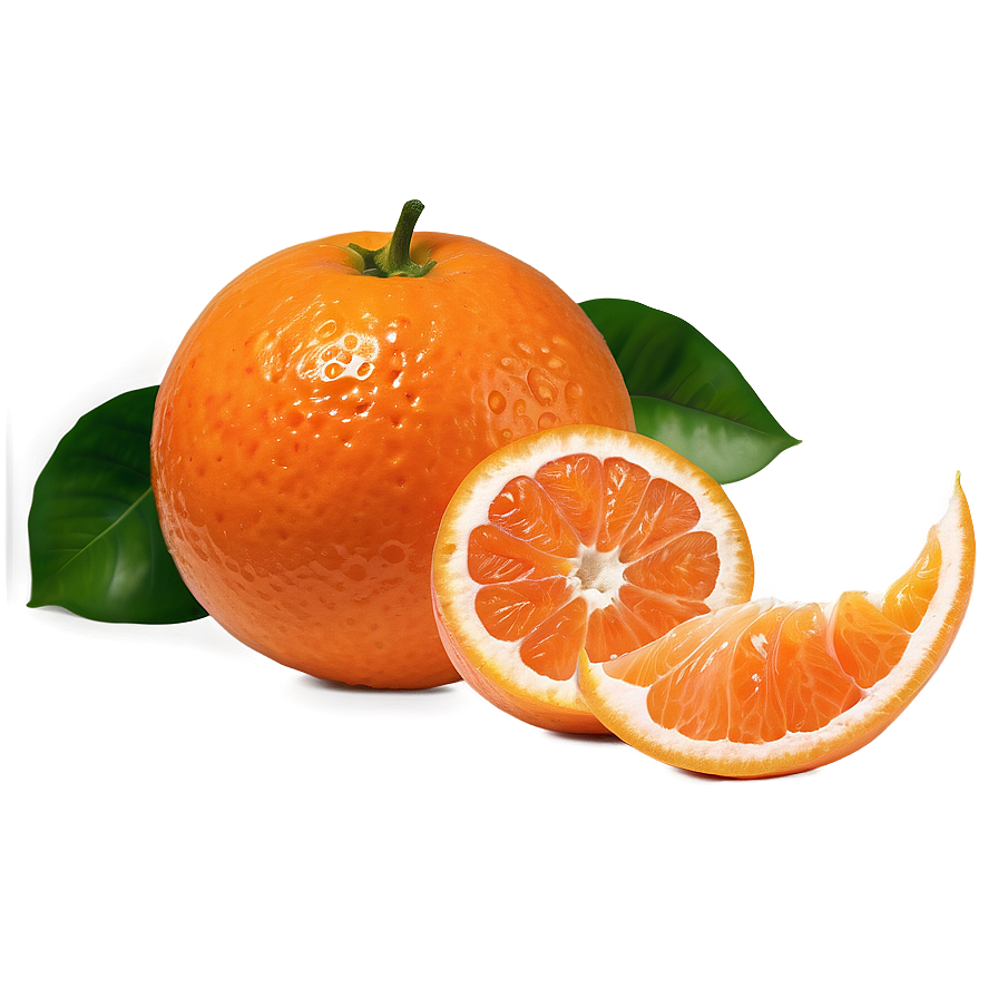 Clementine Fruit Cut Png 81