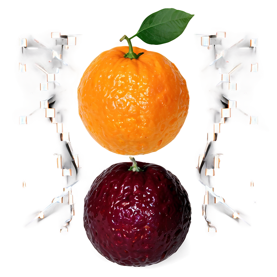 Clementine Fruit Pattern Png Hrh