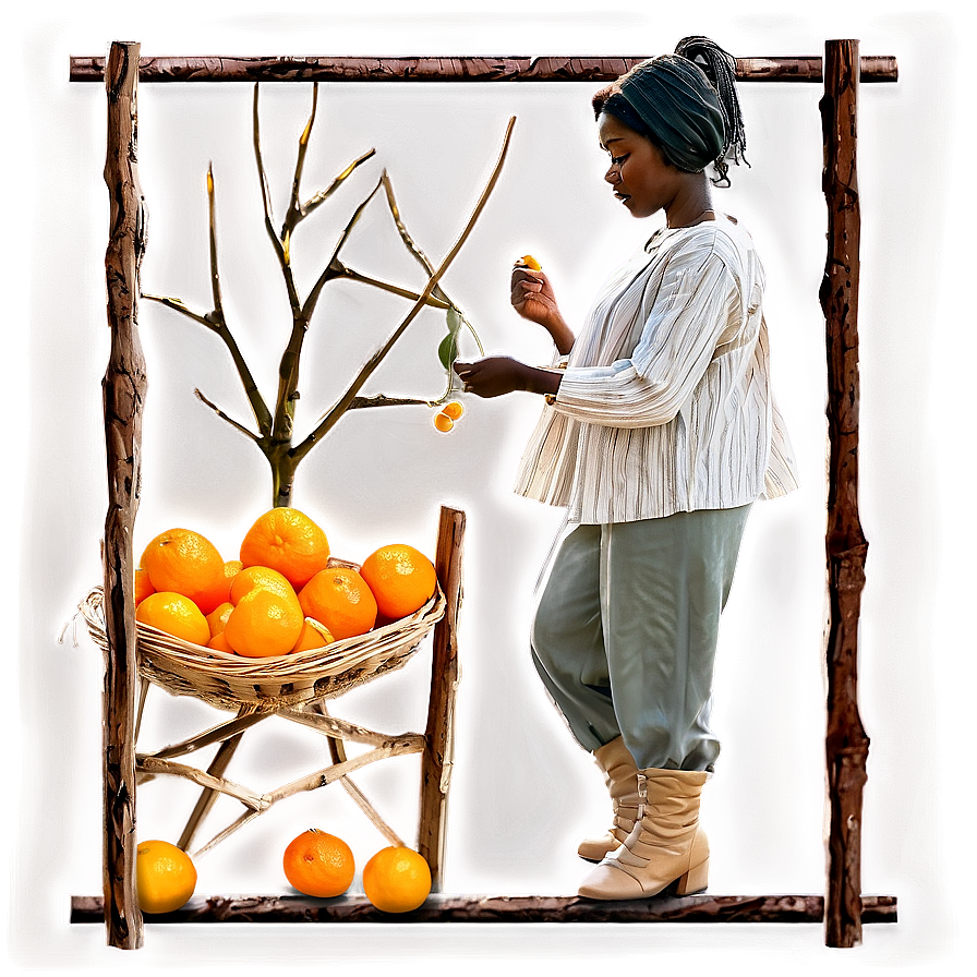 Clementine Harvest Scene Png 06252024