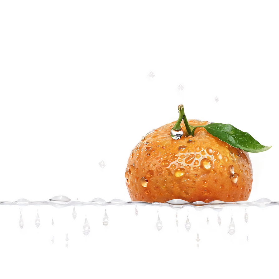 Clementine With Dew Drops Png Bgj