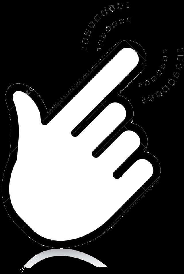 Clicking Hand Cursor Graphic