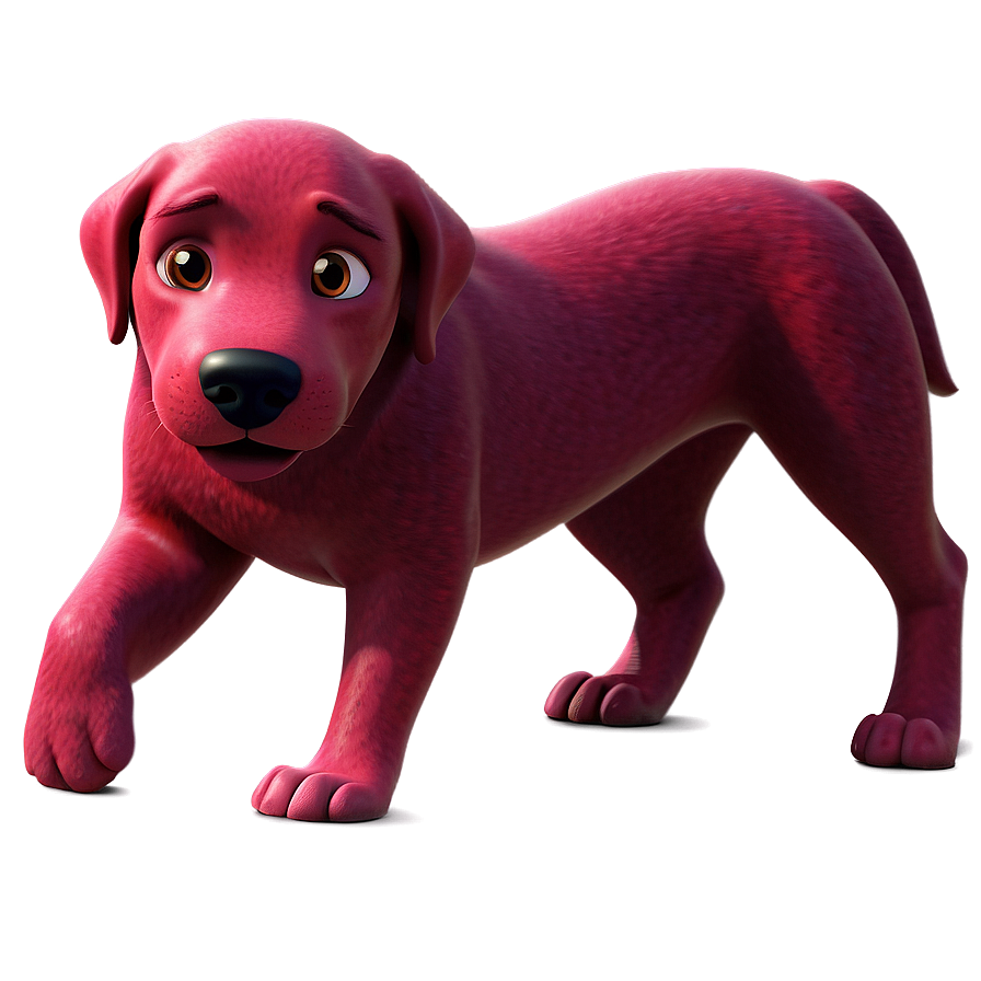 Clifford Red Dog Illustration PNG 06232024 PNG with transparent background