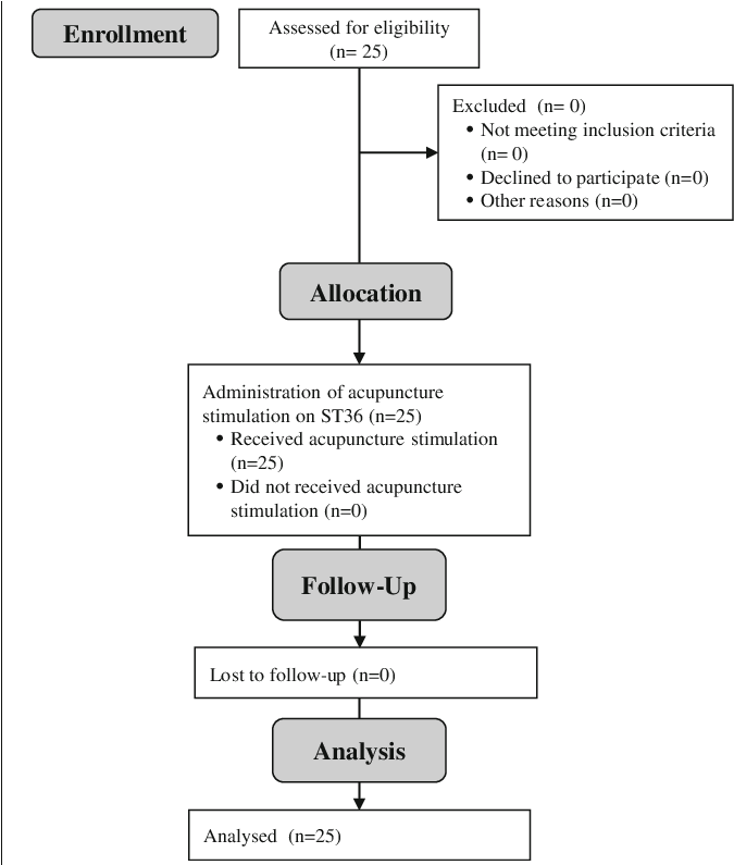 Clinical Trial Flowchart Acupuncture Study