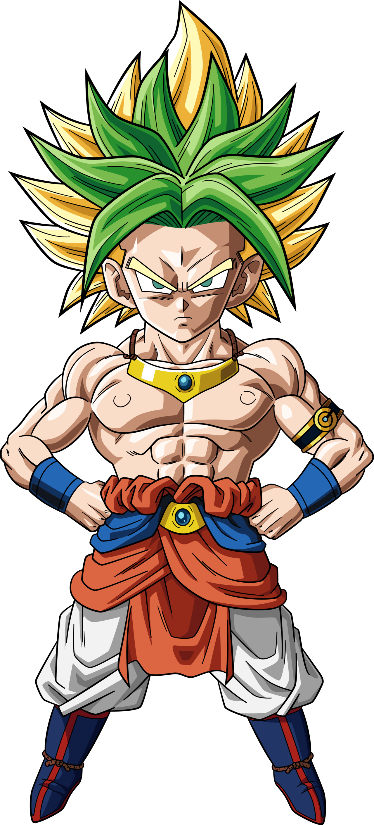 Clip Art Broly Goku Fusion - Dragon Ball Z Broly Fusion, HD Png Download PNG with transparent background