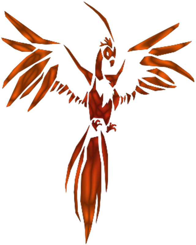 Clip Art Phenix Bird - Phoenix Bird With White Background, HD Png Download PNG with transparent background
