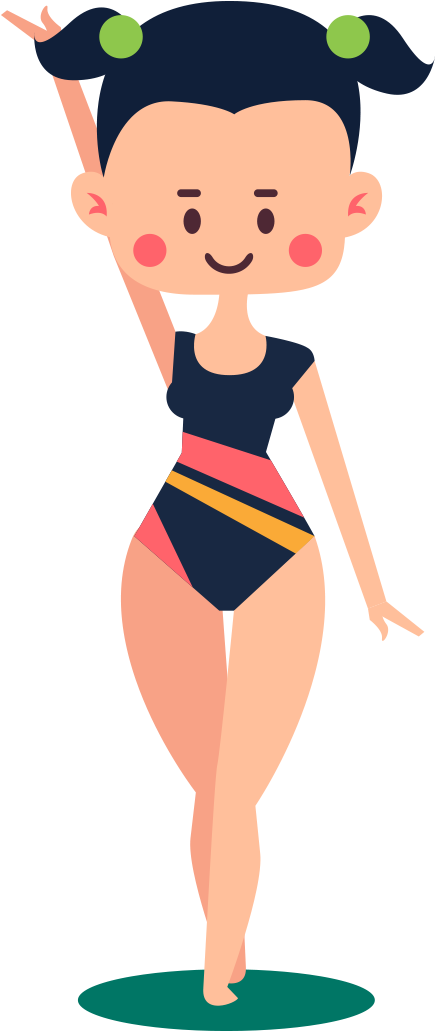 Clip Art Transprent Png - Clip Art Gymnastics Standing, Transparent Png PNG with transparent background
