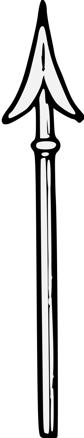 Clipart Black And White Spear, HD Png Download PNG image with a transparent background, free high-resolution download