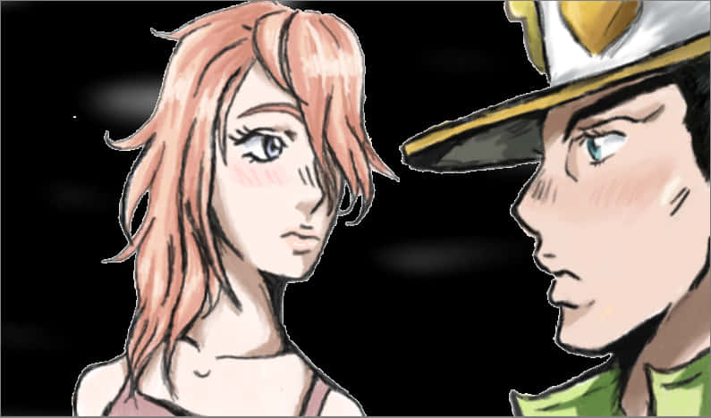 Clipart Free Capture Jotaro Blushing At - Jotaro Blushing PNG with transparent background