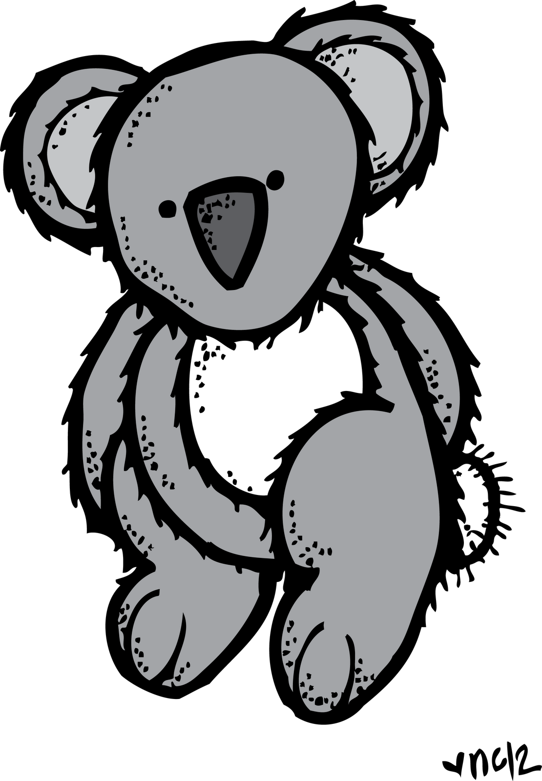 Clipart Free Stock Hah Melonheadz Clip Art Kids Stuff - Melonheadz Koala PNG with transparent background