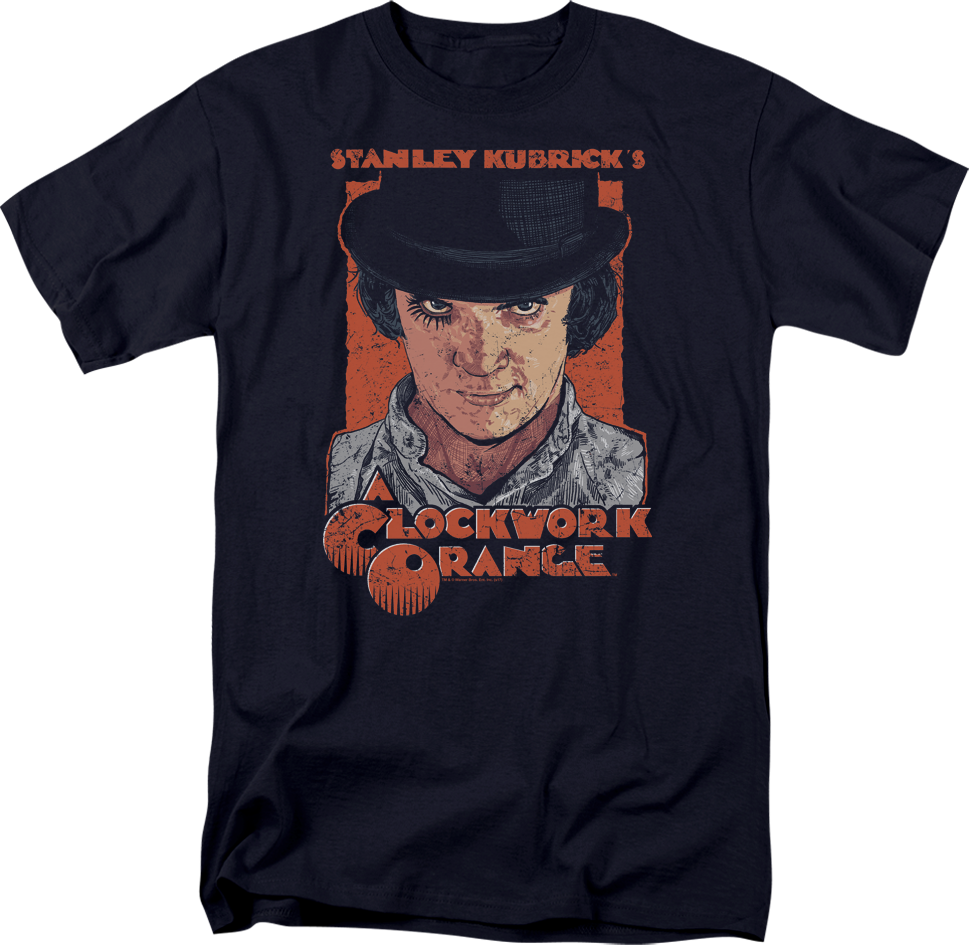 Clockwork Orange Movie Shirt PNG with transparent background
