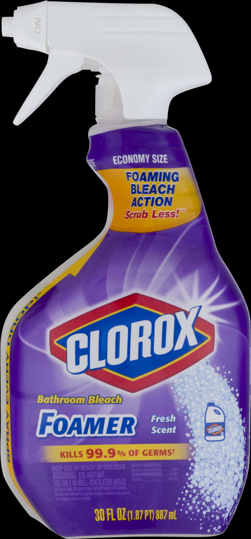 Clorox Bathroom Bleach Foamer PNG with transparent background