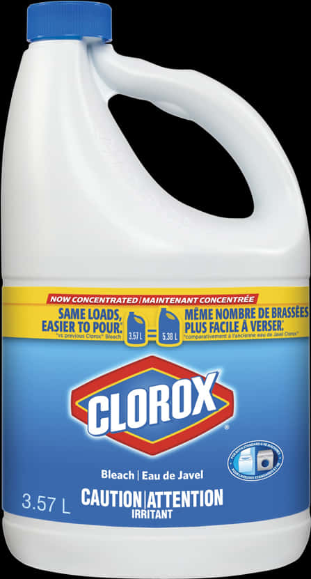 Clorox Bleach Container3.57 L PNG with transparent background