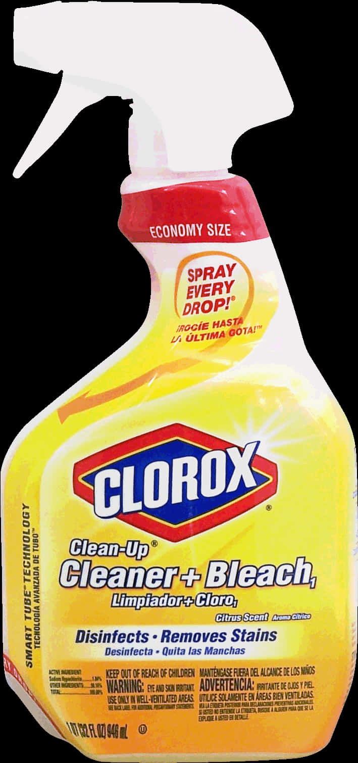 Clorox Clean Up Spray Bottle PNG with transparent background
