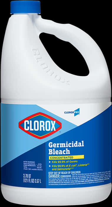 Clorox Germicidal Bleach Bottle PNG with transparent background