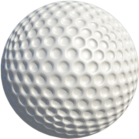 Close Up Golf Ball Texture PNG with transparent background