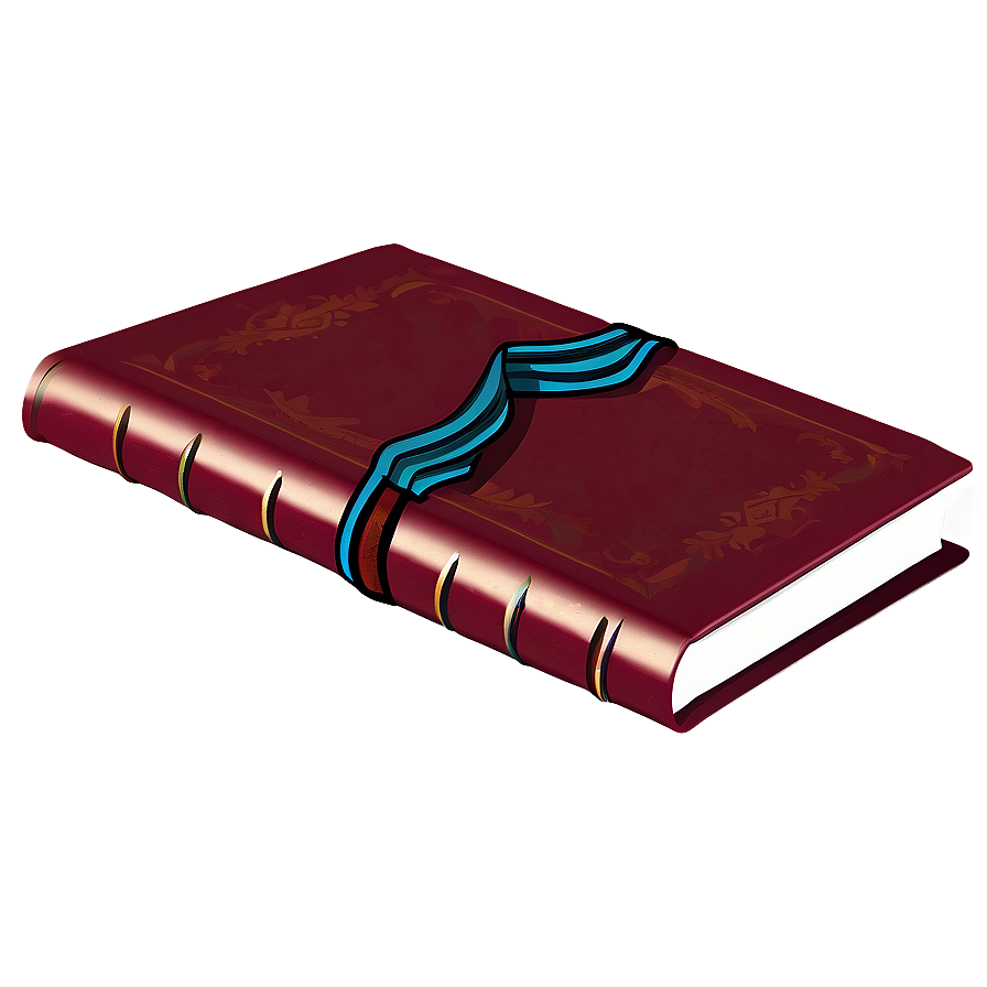 Closed Book With Bookmark Png 58