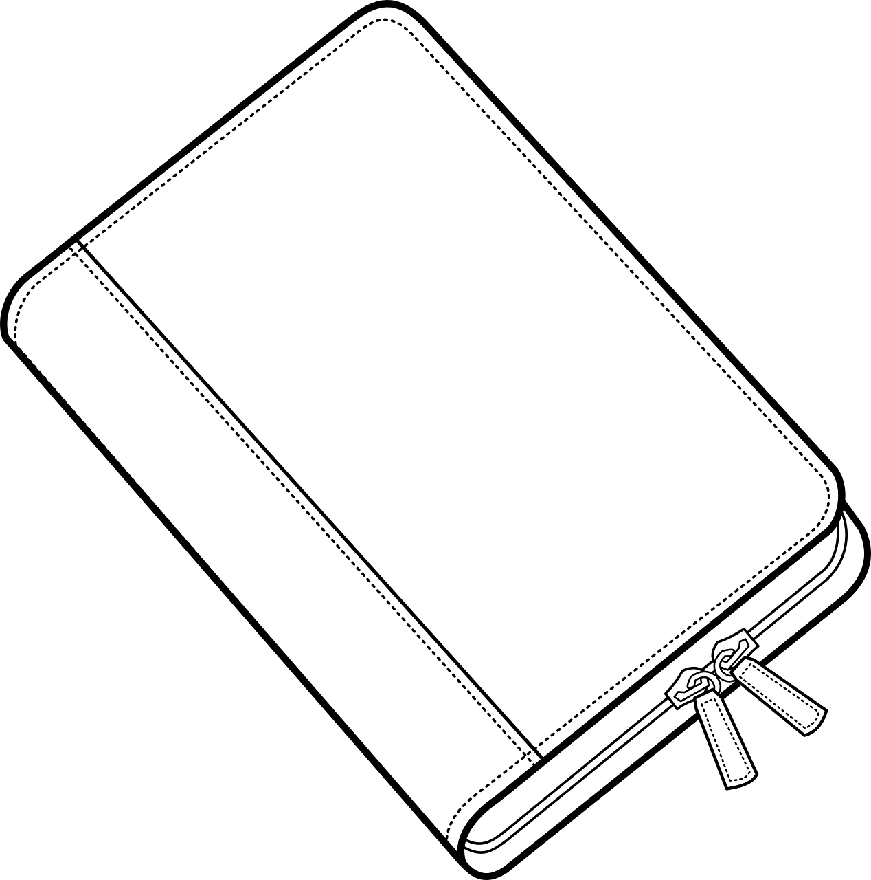 Closed Notebook Vector Illustration