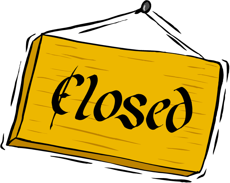 Closed Sign Illustration 750x597 PNG image with a transparent background, free high-resolution download