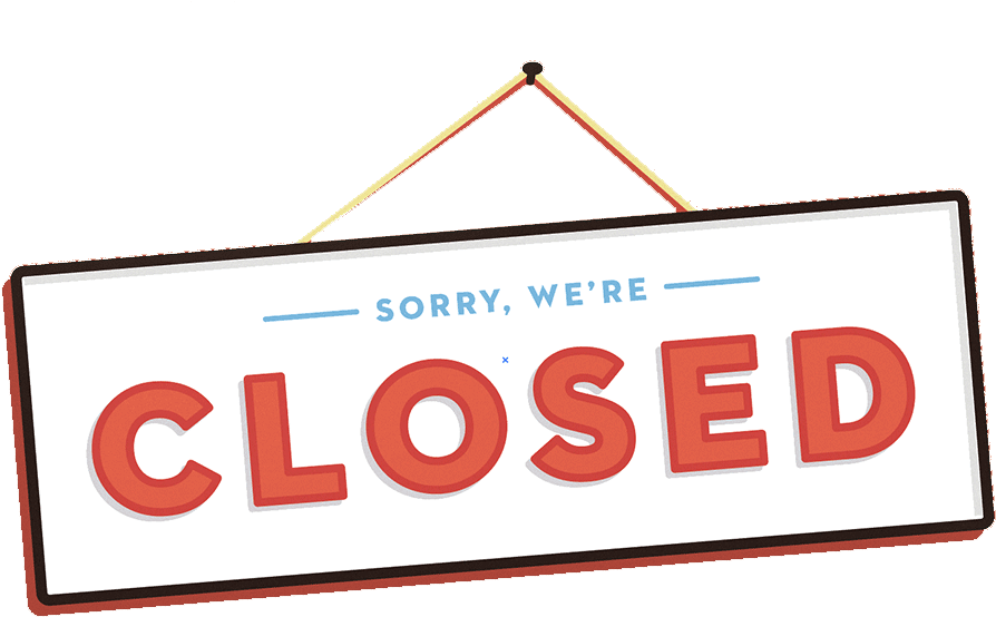 Closed Sign Illustration 894x554 PNG image with a transparent background, free high-resolution download