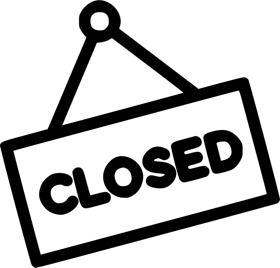 Closed Sign Illustration PNG with transparent background