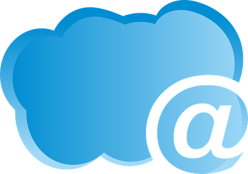Cloud At Symbol Graphic PNG with transparent background