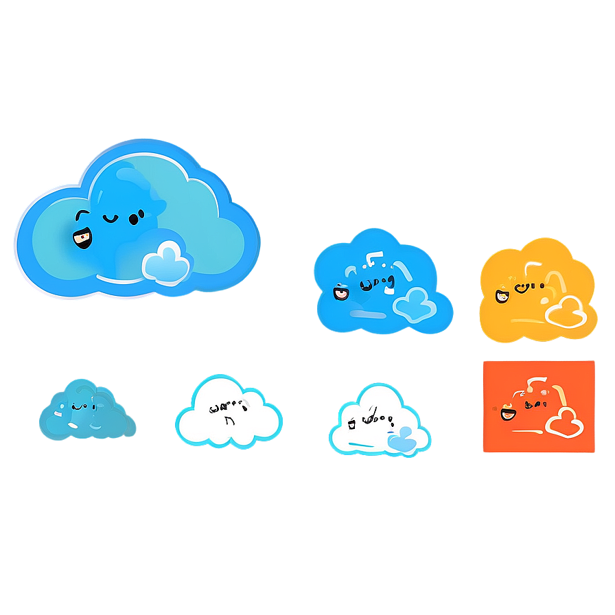 Cloud Bundle Clipart Png 19