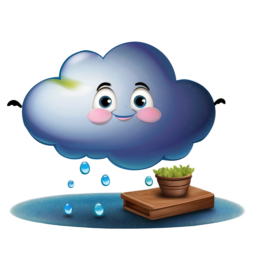 Cloud Cartoon Character Png 51