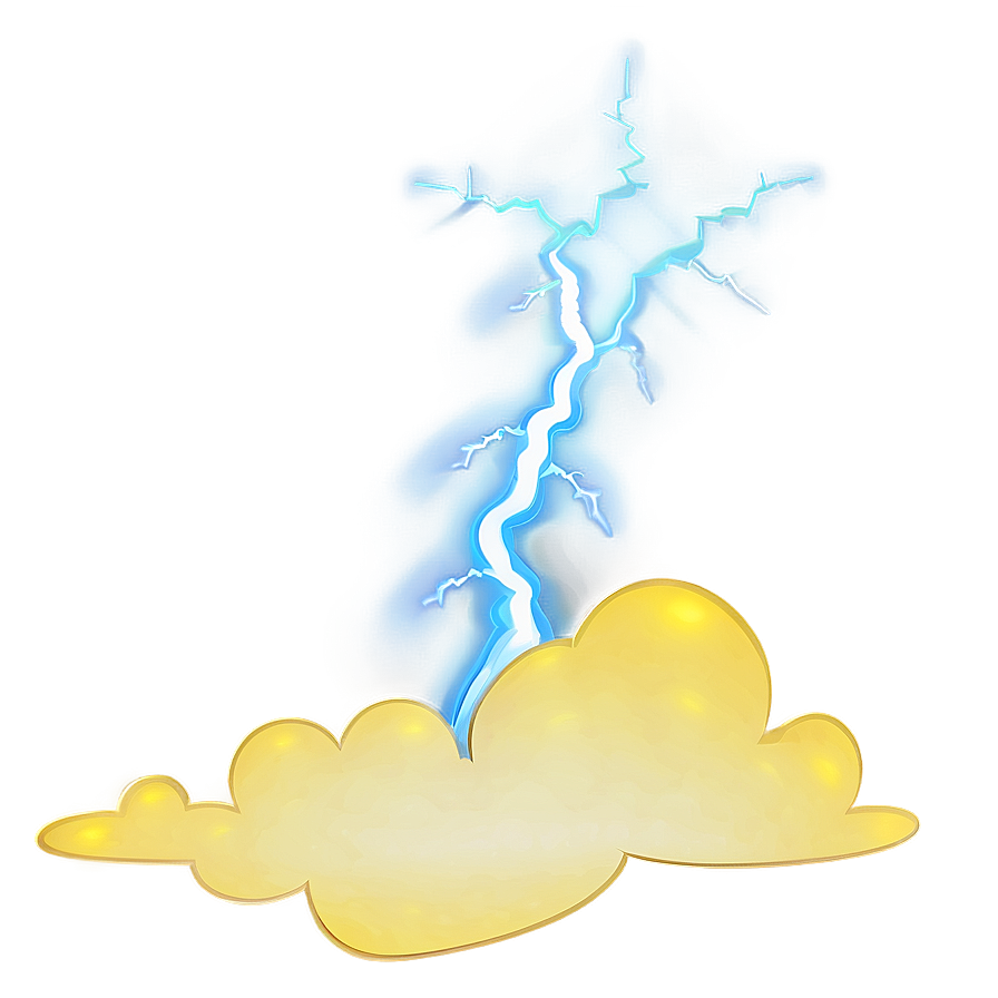 Cloud Cartoon With Lightning Png 06122024