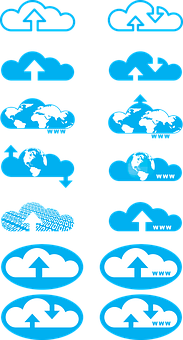 Cloud Computing Icons Set