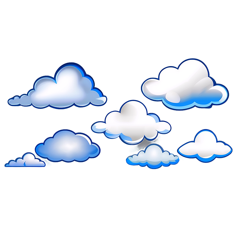 Cloud Shapes Clipart Png Yqn95