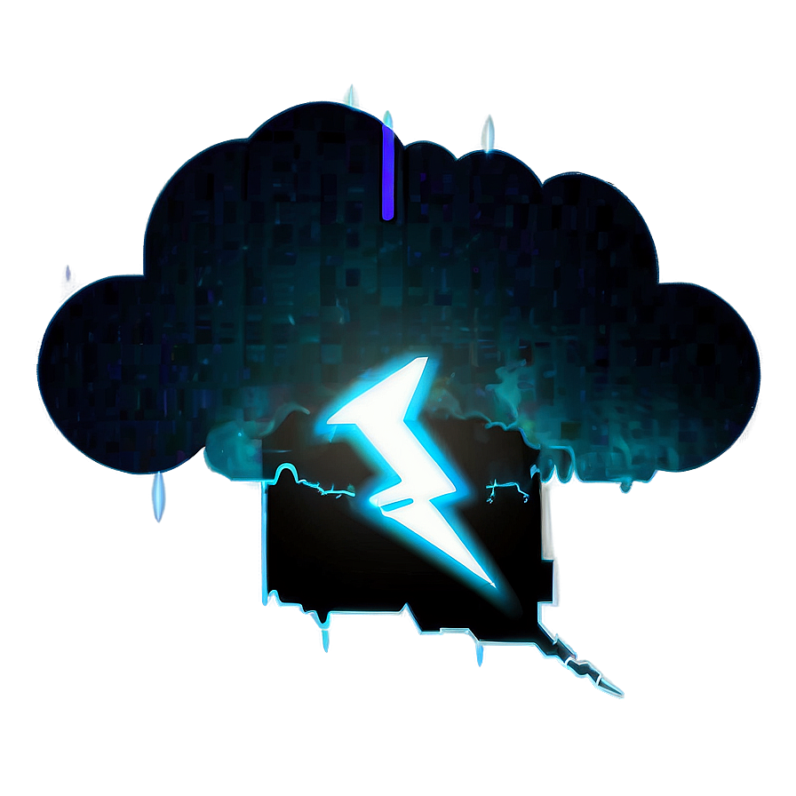 Cloud With Lightning Png Enk